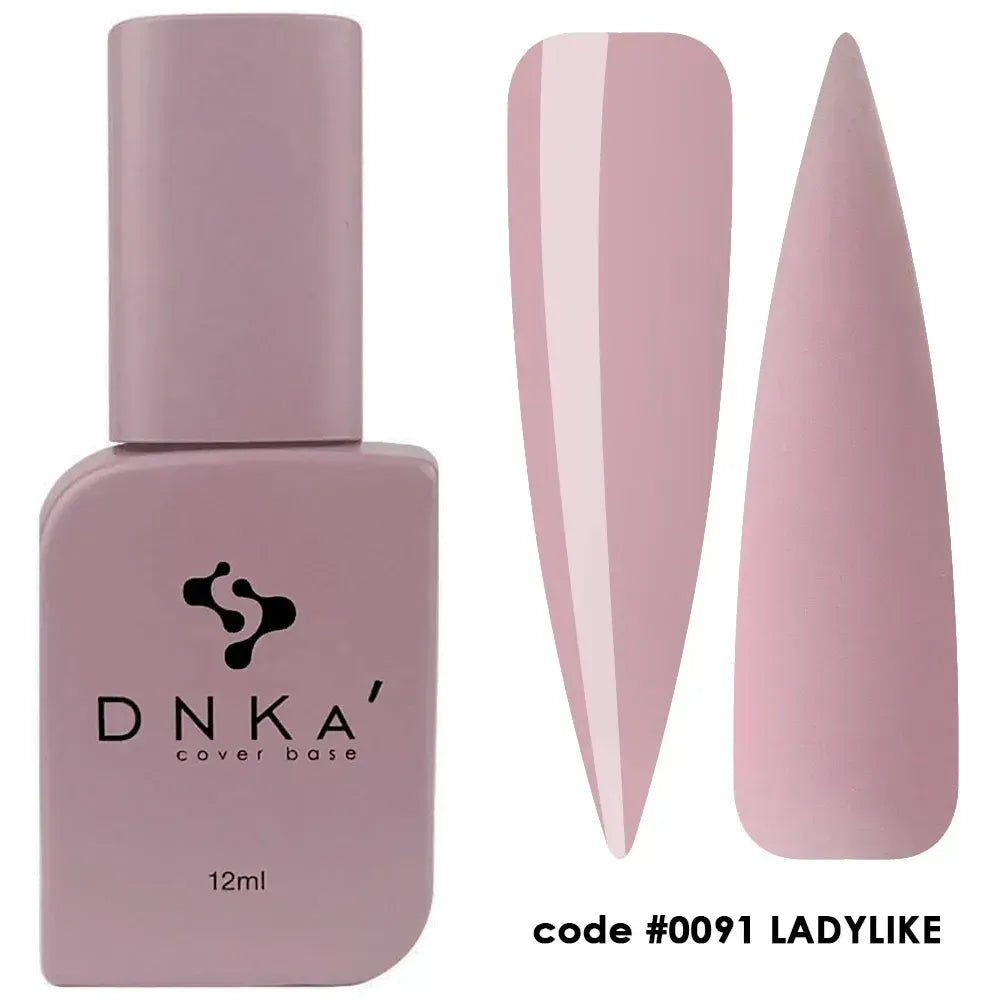 DNKa Rubber Cover Base 0091 Ladylike 12 ml (TPO Free) - Level Up Beauty Supply