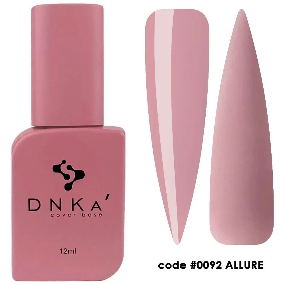 DNKa Rubber Cover Base 0092 Allure 12 ml (TPO Free) - Level Up Beauty Supply