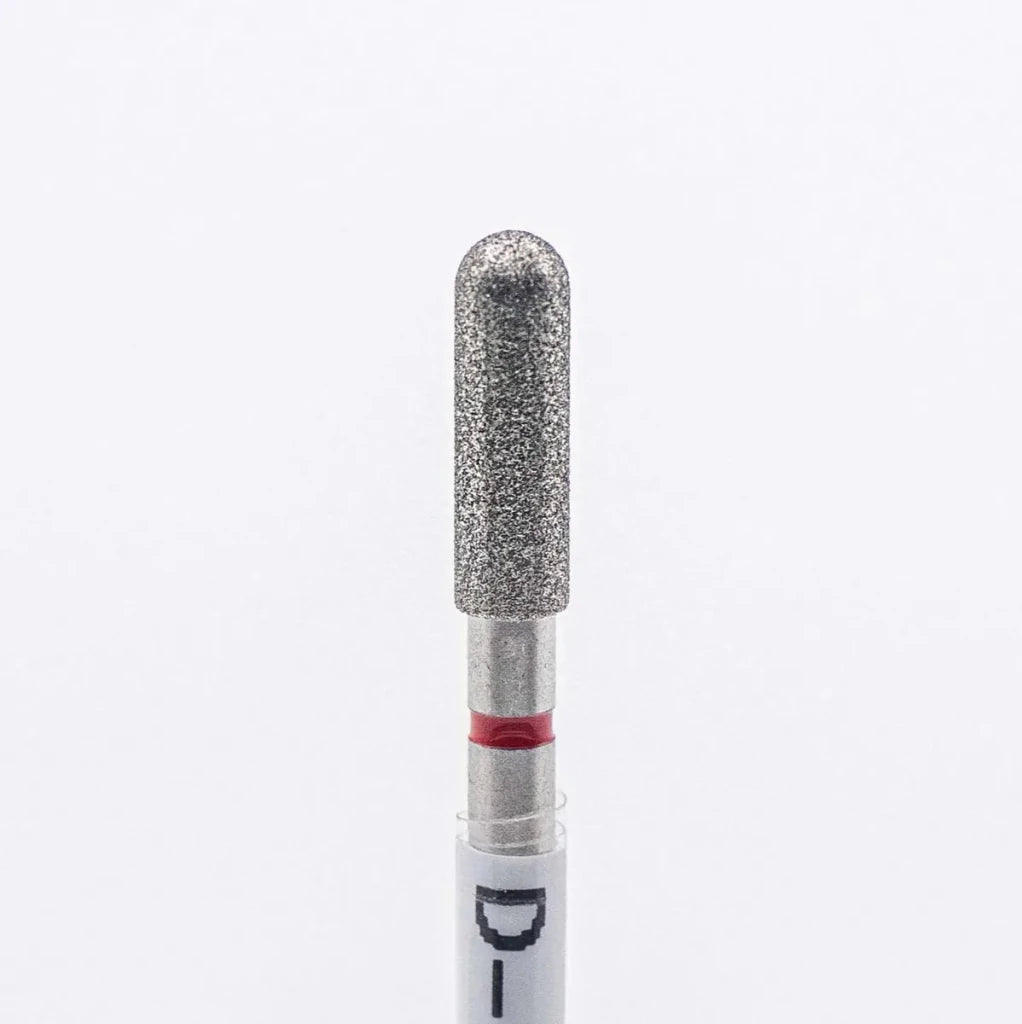 Diamond Nail Bit, Rounded Cylinder - Fine (D - 70F) - Level Up Beauty Supply