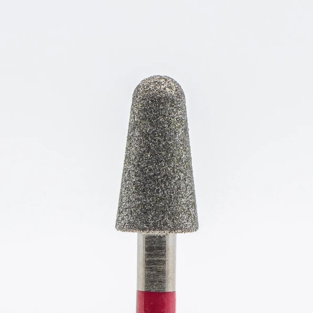 Diamond drill bit, Rounded Cone - Fine (Red) (D-82) - Level Up Beauty Supply