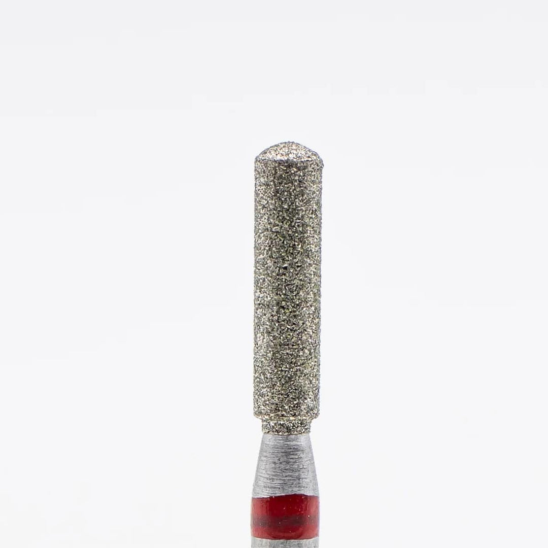 Diamond drill bit, Rounded Cylinder - Fine (Red) (D-67)