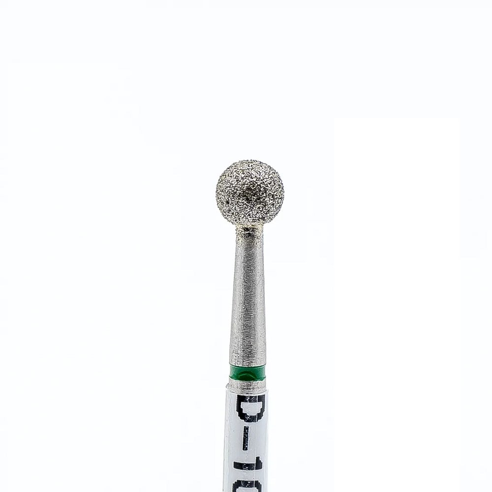 Diamond nail bit, Ball 4.0 - Coarse (Green) - Level Up Beauty Supply