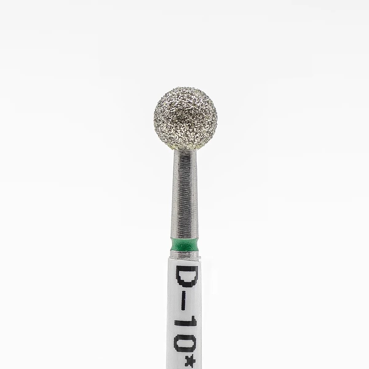 Diamond nail bit, Ball 5.0, Green (Coarse) - Level Up Beauty Supply