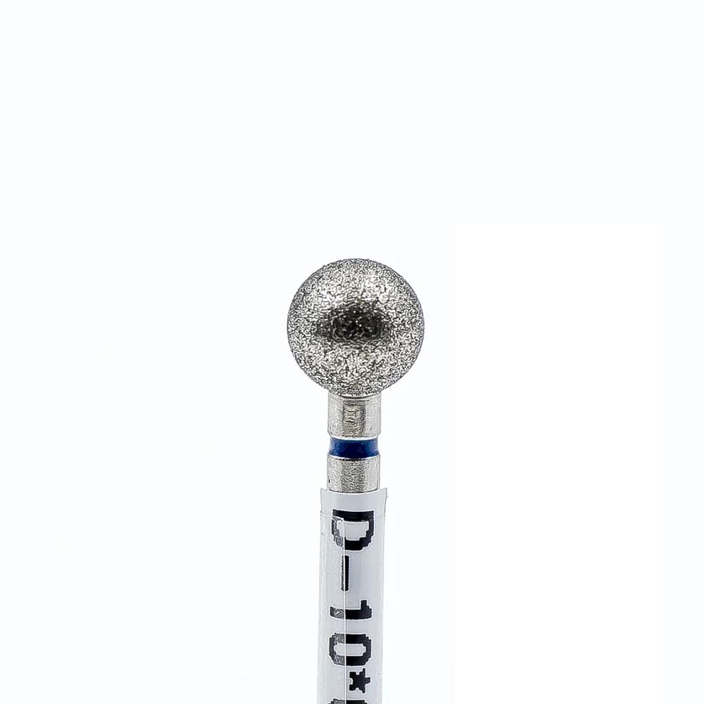 Diamond nail bit, Ball 6.0 - Medium (Blue) - Level Up Beauty Supply