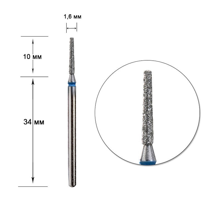 STALEKS Diamond nail bit, Cone 1.6  - Medium (FA70B016/10)