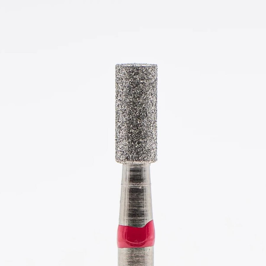 Diamond nail bit, Cylinder 2.7 - Fine (Red) D-57 - Level Up Beauty Supply