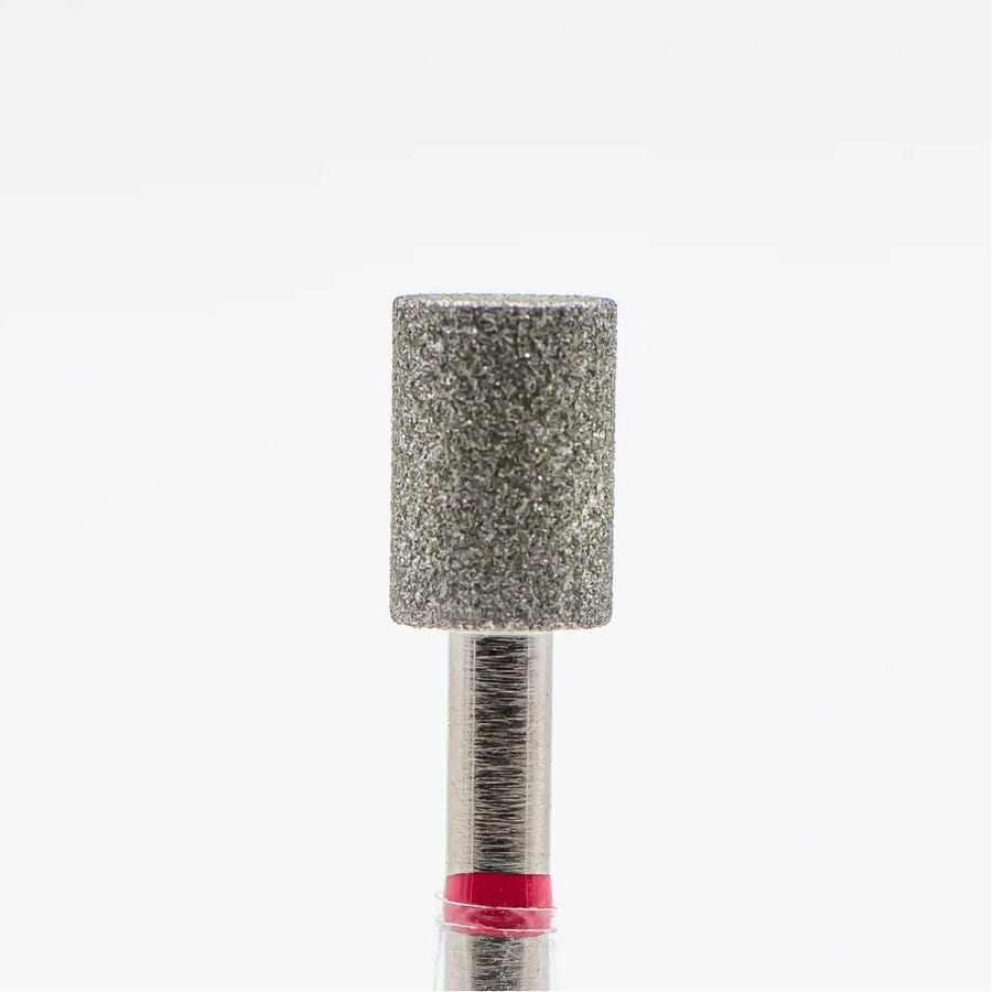 Diamond nail bit, Cylinder 5.1 - Fine (Red) D-60 - Level Up Beauty Supply