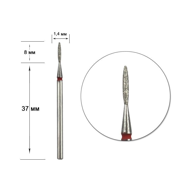 STALEKS Diamond nail bit, Flame 1.4 - Fine (FA10R014/8) - Level Up Beauty Supply