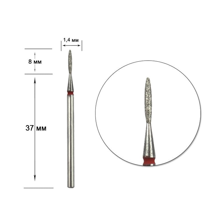 STALEKS Diamond nail bit, Flame 1.4 - Fine (FA10R014/8)