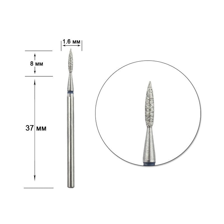 STALEKS Diamond nail bit, Flame 1.6 - Medium (FA11B016/8)