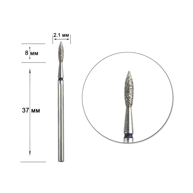 STALEKS Diamond nail bit, Flame 2.1 - Medium (FA11B021/8) - Level Up Beauty Supply