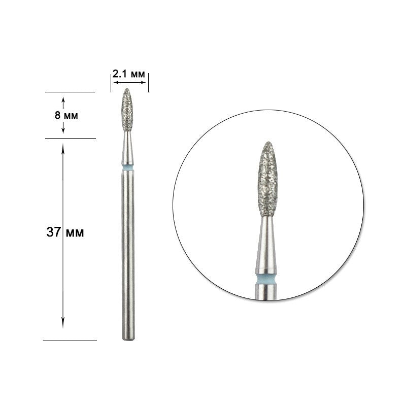 STALEKS Diamond nail bit, Flame 2.1 - Coarse (FA10G021/8)