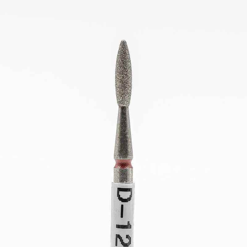 Diamond nail bit, Flame 2.1 - Fine (D-124) - Level Up Beauty Supply