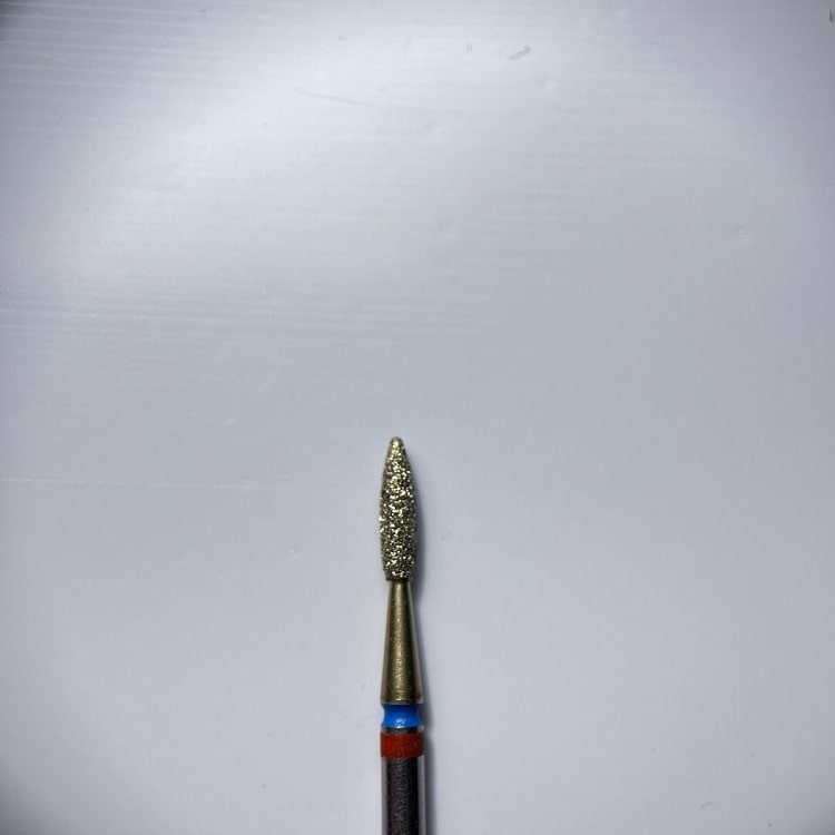 Diamond nail bit, Flame 2.1 - Fine-Medium (DCFZ-2.1RB) - Level Up Beauty Supply