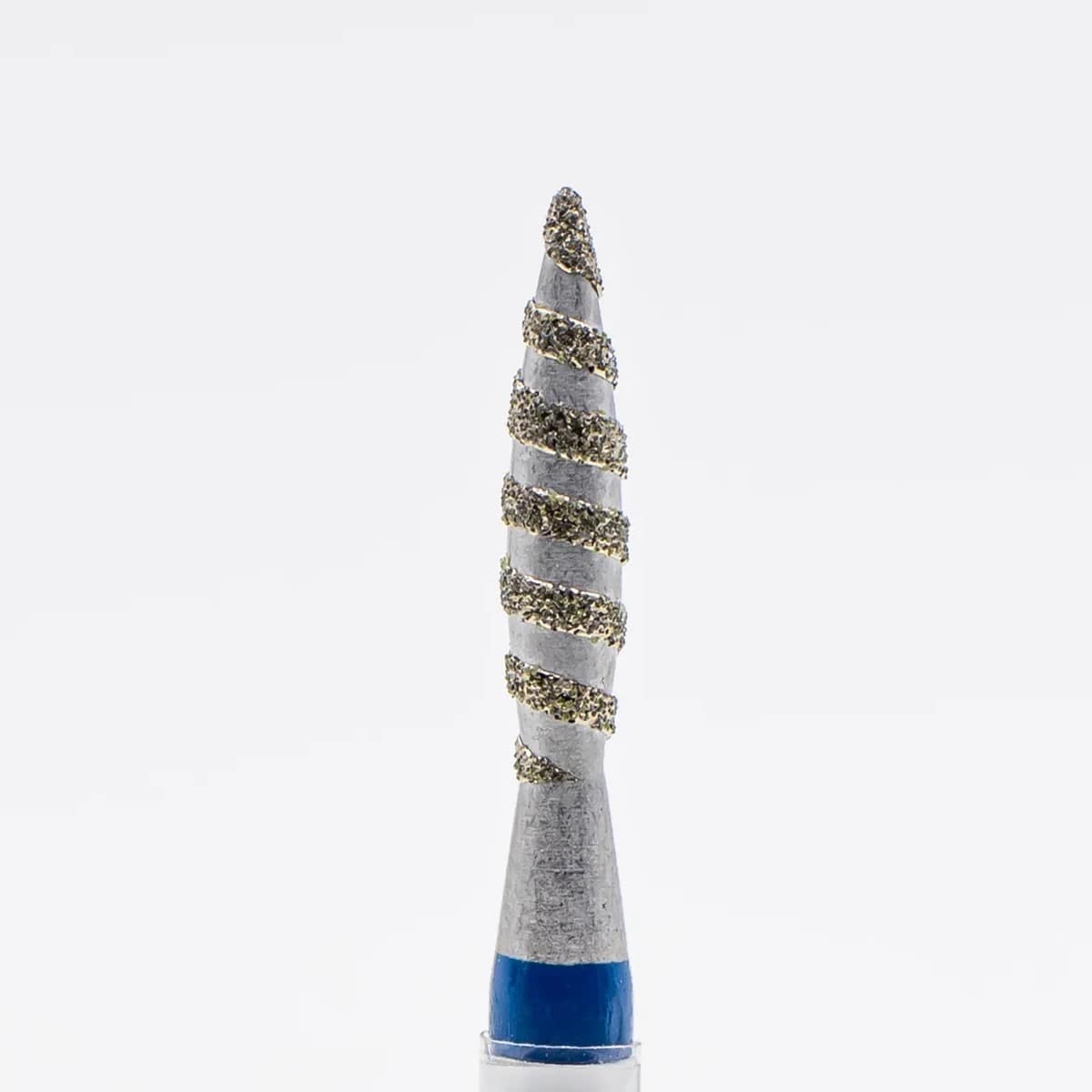 Diamond nail bit, Flame TORNADO 2.1 - Medium (Blue) (D-137T) - Level Up Beauty Supply
