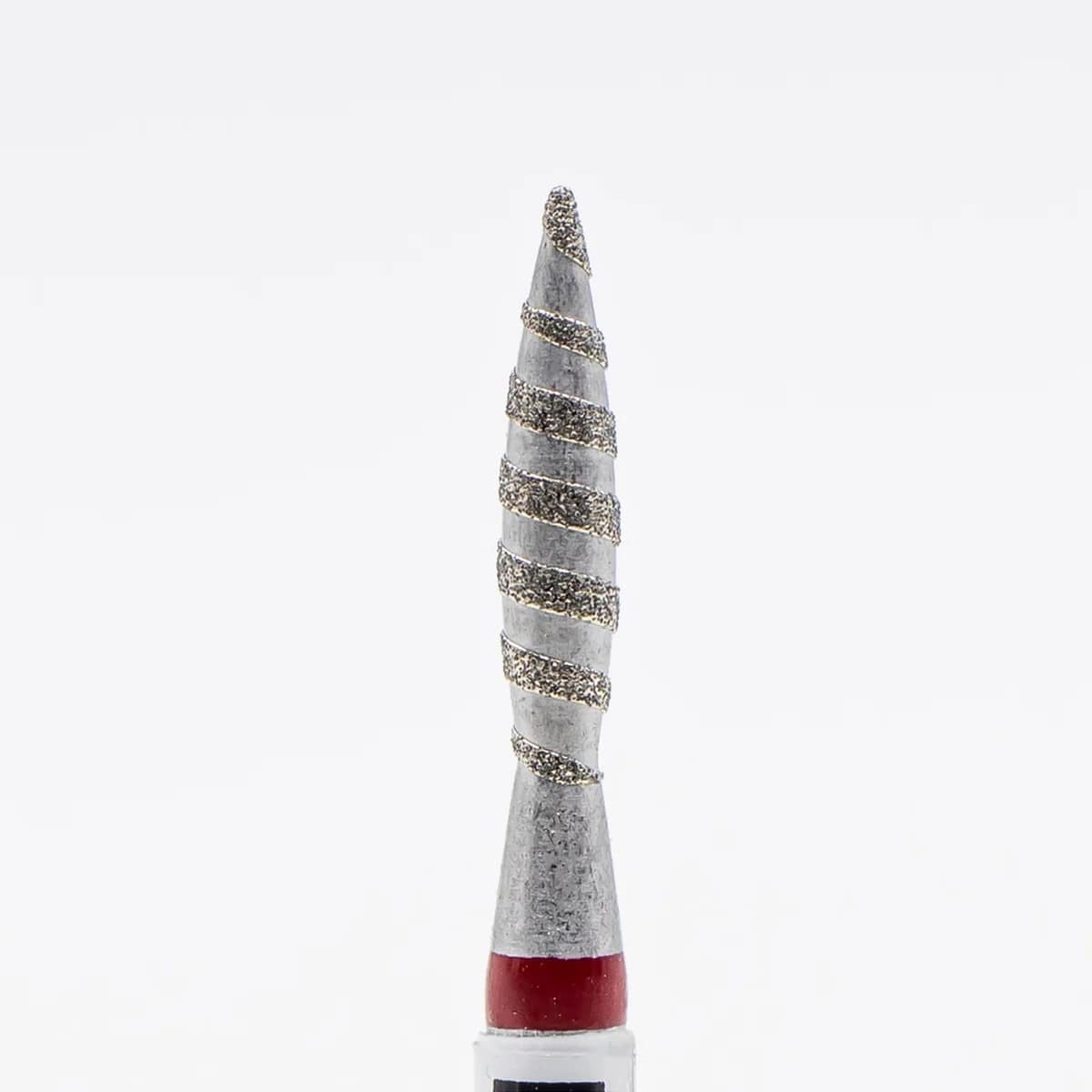 Diamond nail bit, Flame TORNADO 2.1 - Fine (Red) (D-137T) - Level Up Beauty Supply