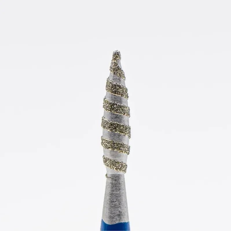 Diamond nail bit, Flame TORNADO 2.3 - medium (D-138T) - Level Up Beauty Supply