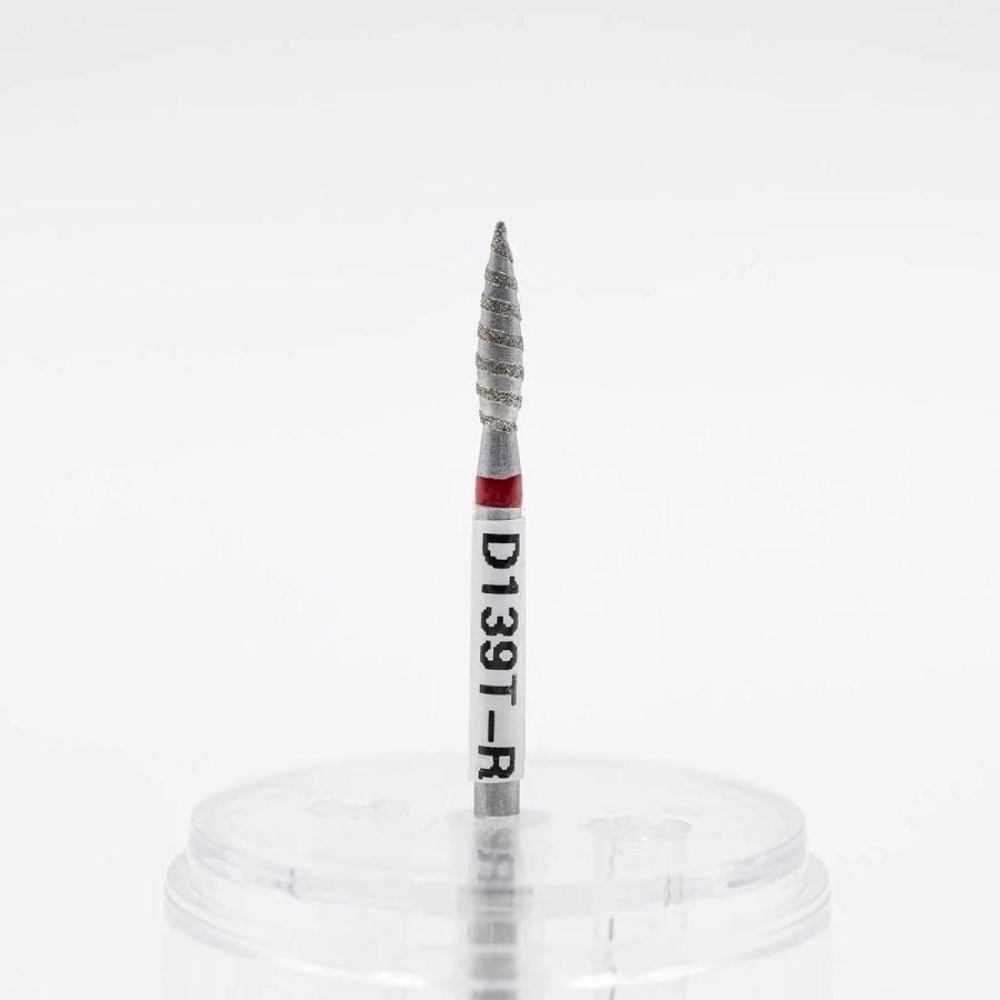 Diamond nail bit, Flame TORNADO 2.4 - fine (D-139T) - Level Up Beauty Supply