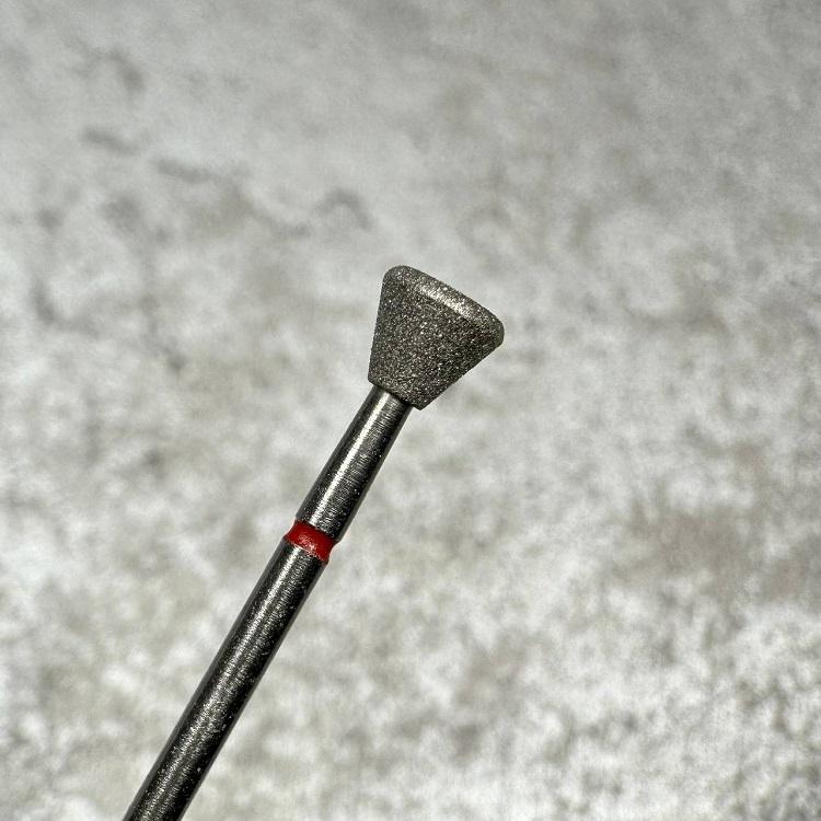 Diamond nail bit, Inverted Cone - Fine (Red) (D-30-F) - Level Up Beauty Supply