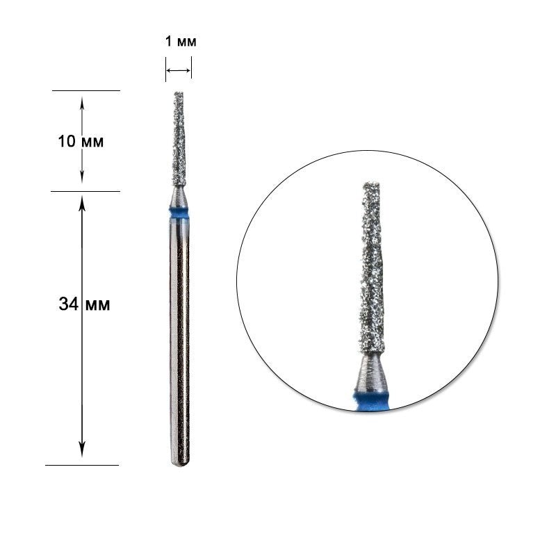 STALEKS Diamond nail bit, Needle 1.0 - Medium (FA80B010/10) - Level Up Beauty Supply