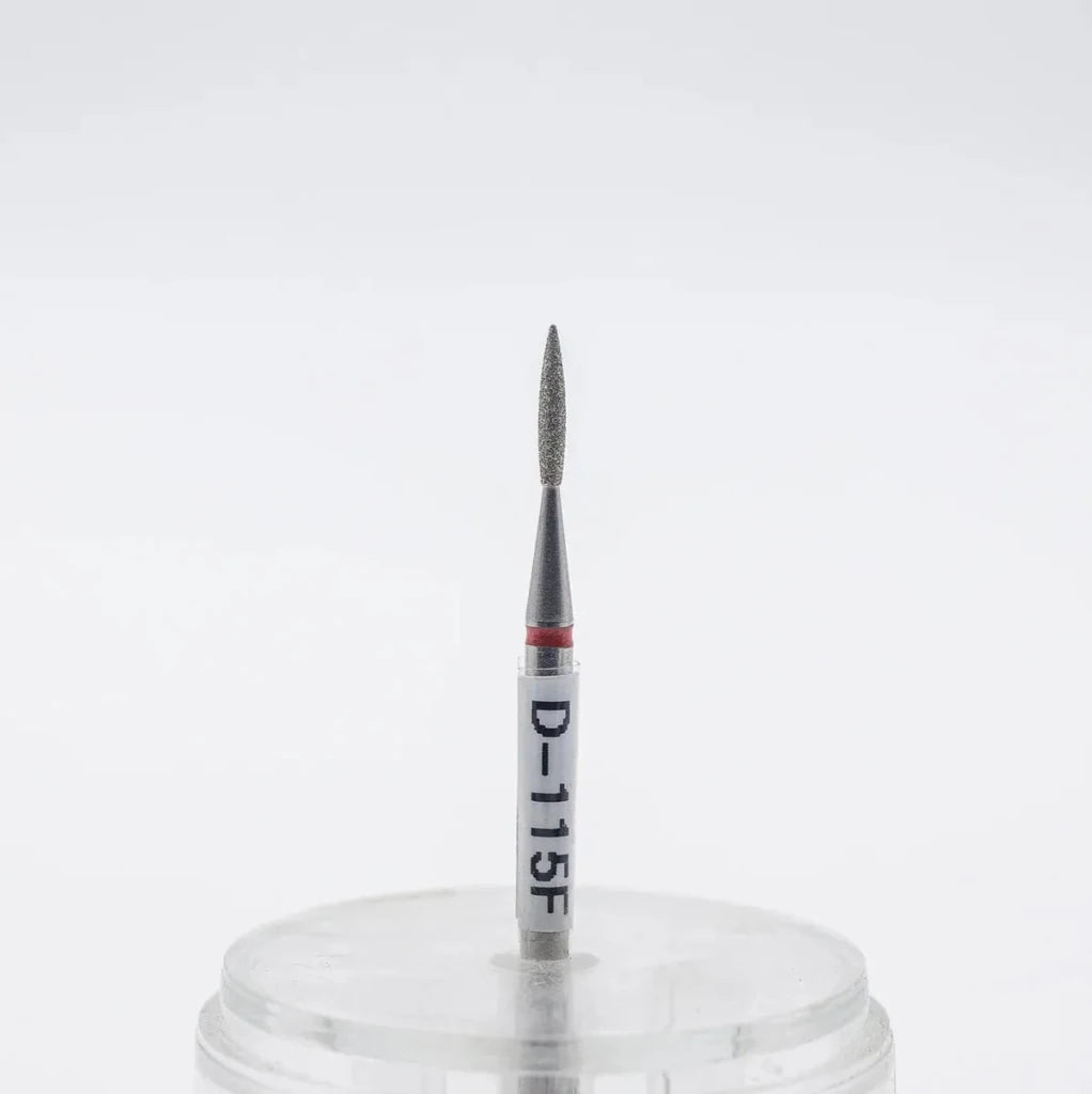 Diamond nail bit, Pointy Flame 1.4 - Fine (D - 115) - Level Up Beauty Supply