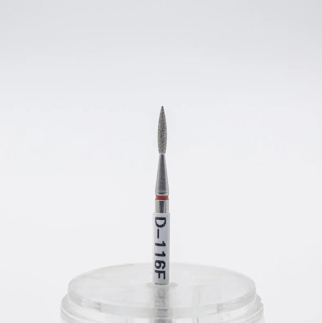 Diamond nail bit, Pointy Flame 1.6 - Fine (D-116)