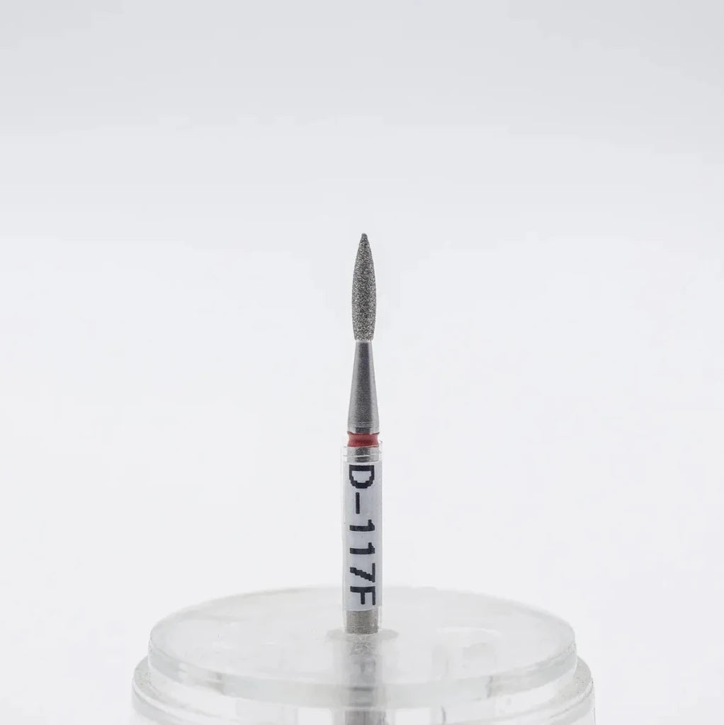 Diamond nail bit, Pointy Flame 1.8 - Fine (D - 117) - Level Up Beauty Supply