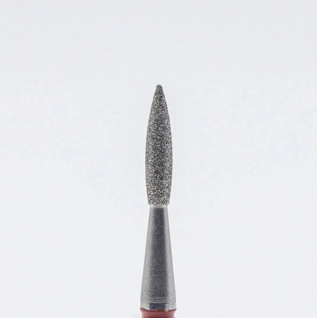 Diamond nail bit, Pointy Flame 1.8 - Fine (D - 117) - Level Up Beauty Supply