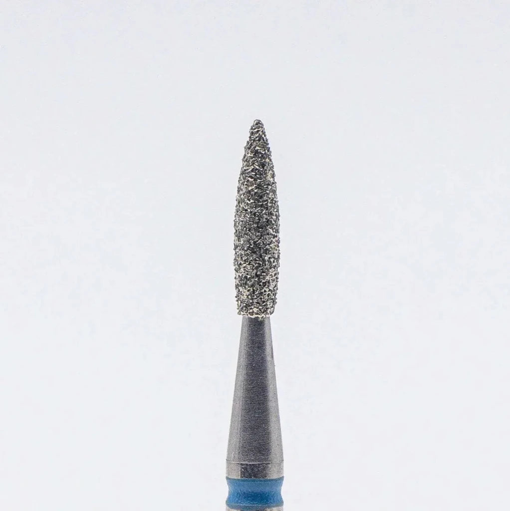 Diamond nail bit, Pointy Flame 1.8 - Medium (D - 117) - Level Up Beauty Supply