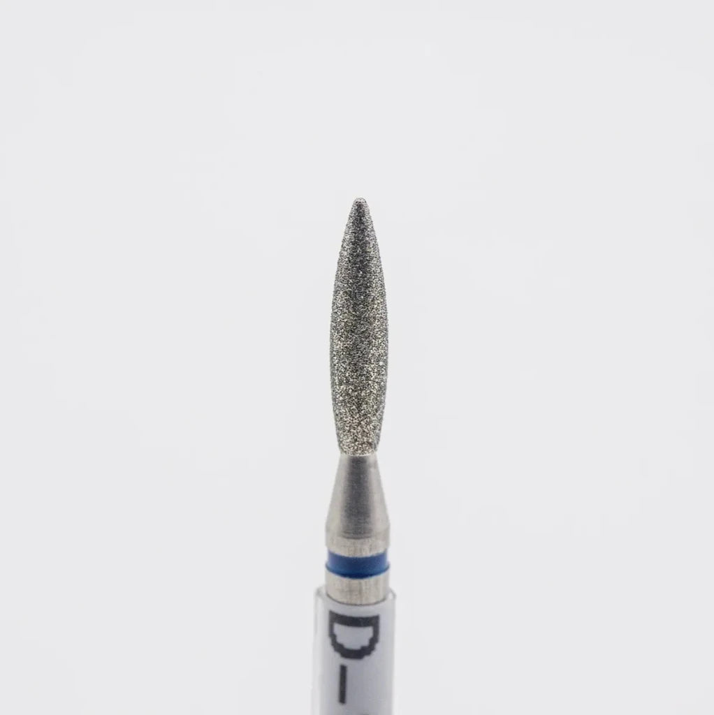 Diamond nail bit, Pointy Flame 2.0 - Medium (D - 118/3) - Level Up Beauty Supply