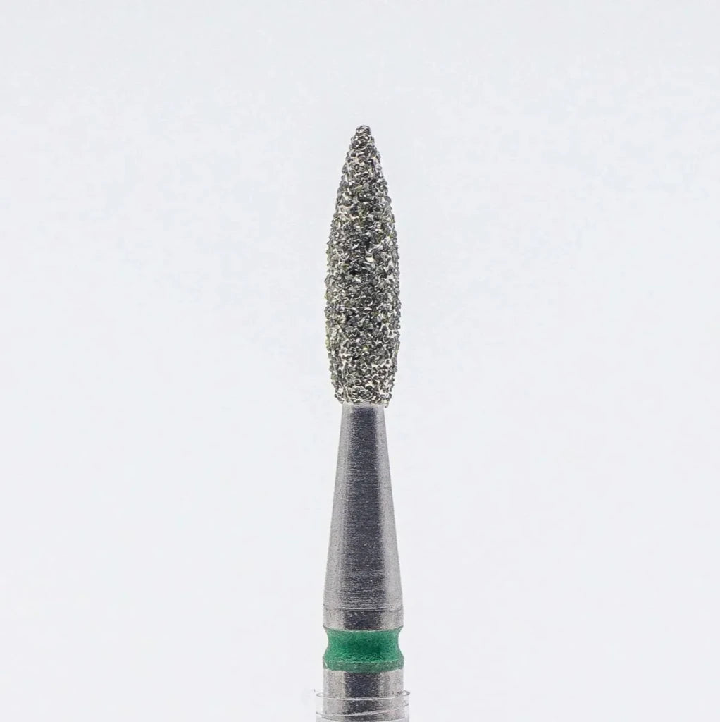 Diamond nail bit, Pointy Flame 2.1 - Coarse (D - 118) - Level Up Beauty Supply