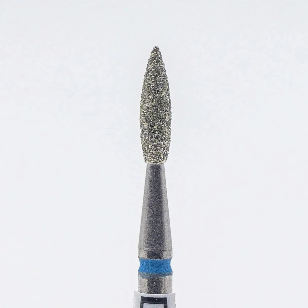 Diamond nail bit, Pointy Flame 2.1 - Medium (D - 118) - Level Up Beauty Supply