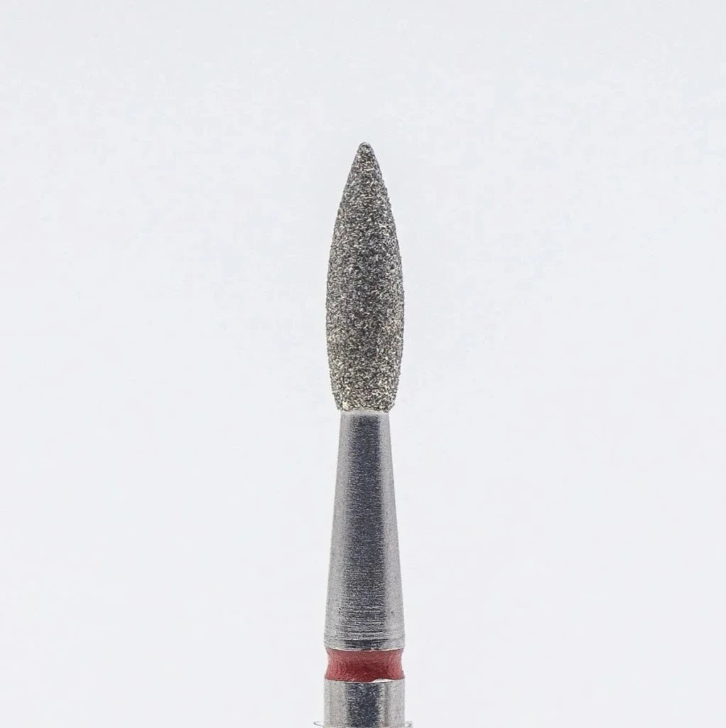 Diamond nail bit, Pointy Flame 2.3 - Fine (D - 119) - Level Up Beauty Supply