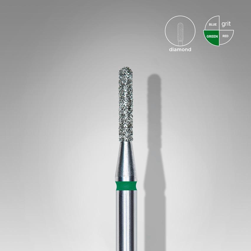 STALEKS Diamond nail bit, Rounded Cylinder 1.4 Coarse (FA30G014/8) - Level Up Beauty Supply