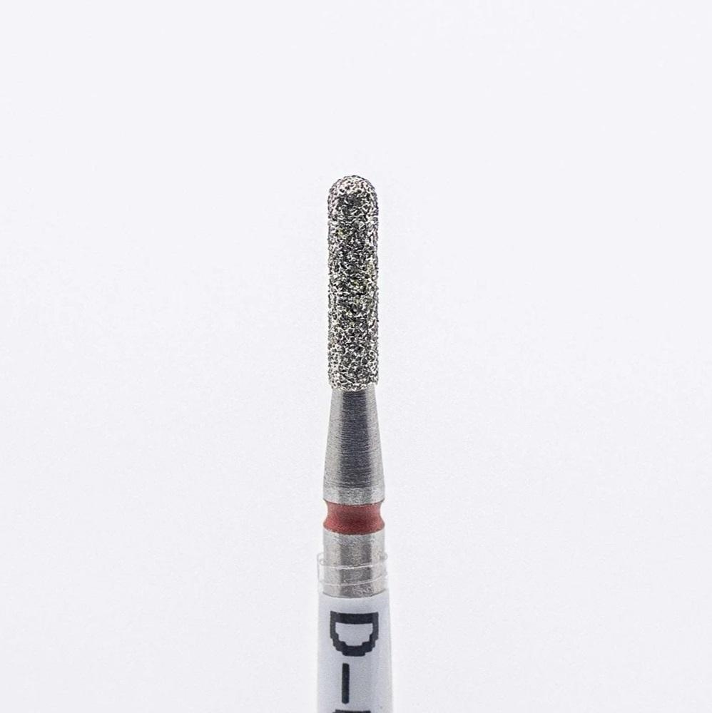 Diamond nail bit, Rounded Cylinder 1.8 - Fine (Red) D - 66 - Level Up Beauty Supply