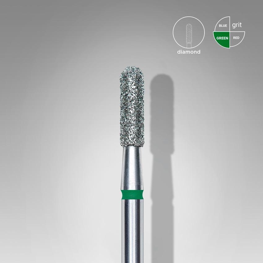 STALEKS Diamond nail bit, Rounded Cylinder 2.3 - Coarse (FA30G023/8) - Level Up Beauty Supply