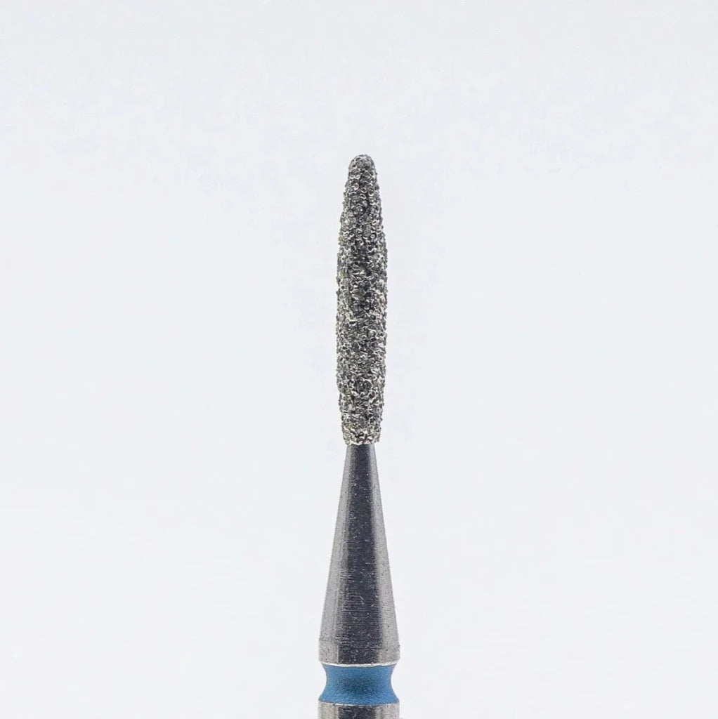 Diamond nail bit, Rounded Flame 1.4 - Medium (D - 121) - Level Up Beauty Supply