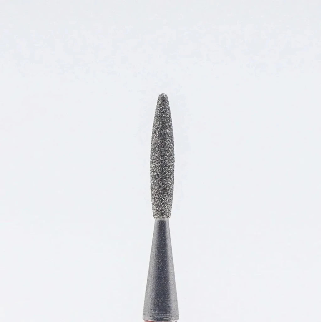 Diamond nail bit, Rounded Flame 1.6 - Fine (D - 122) - Level Up Beauty Supply
