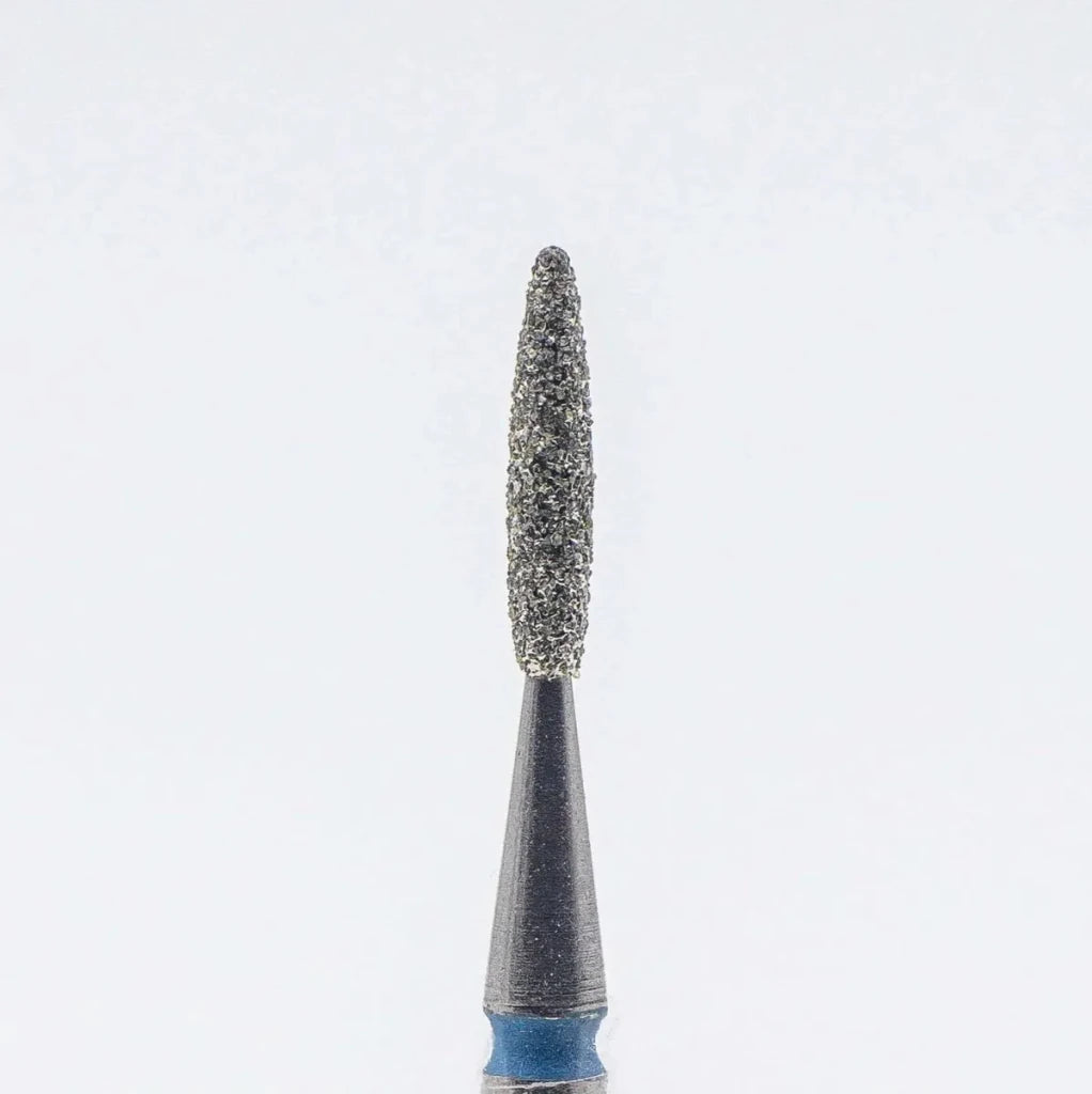 Diamond nail bit, Rounded Flame 1.6 - Medium (D - 122) - Level Up Beauty Supply