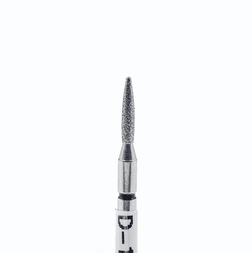 Diamond nail bit, Rounded Flame 1.6 - Medium (D - 122/3) - Level Up Beauty Supply