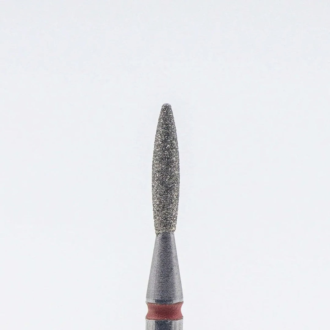 Diamond nail bit, Rounded Flame 1.8 - Fine (D-123)