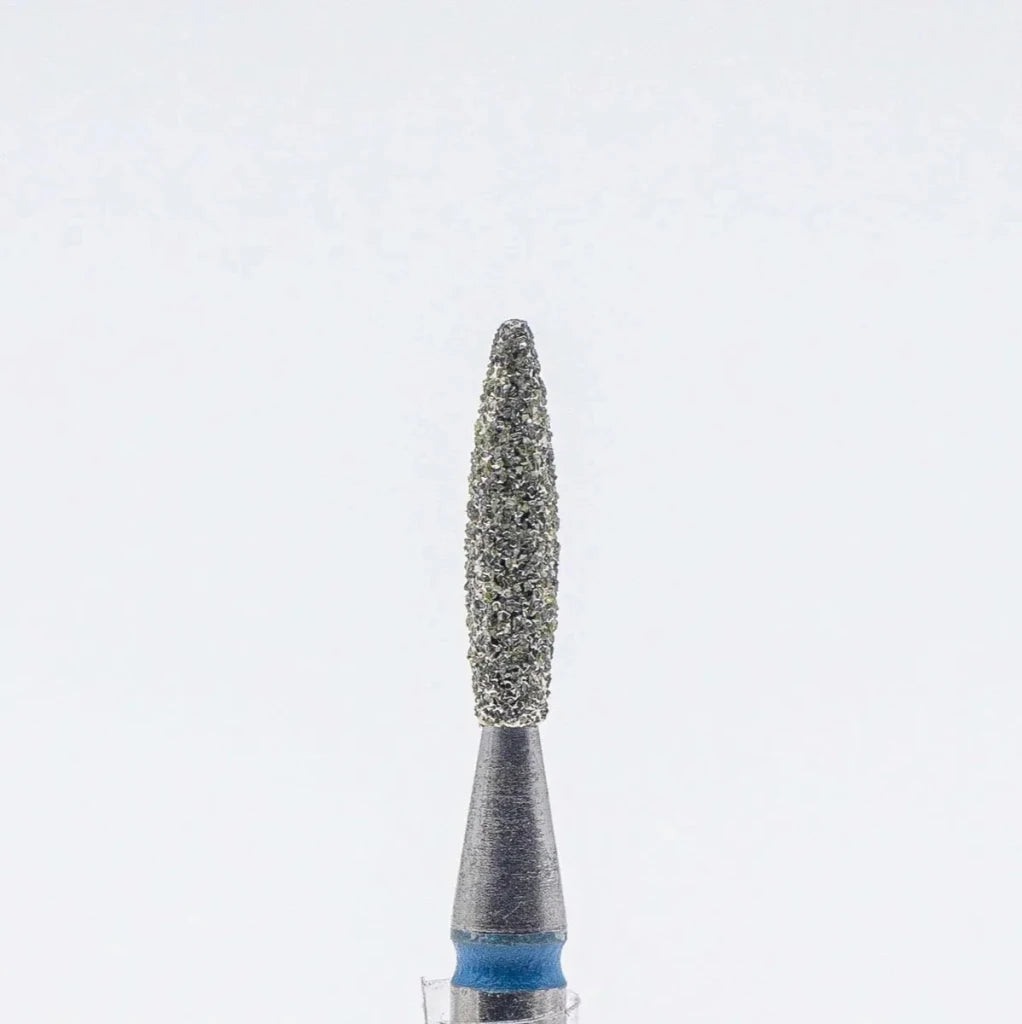 Diamond nail bit, Rounded Flame 1.8 - Medium (D - 123) - Level Up Beauty Supply