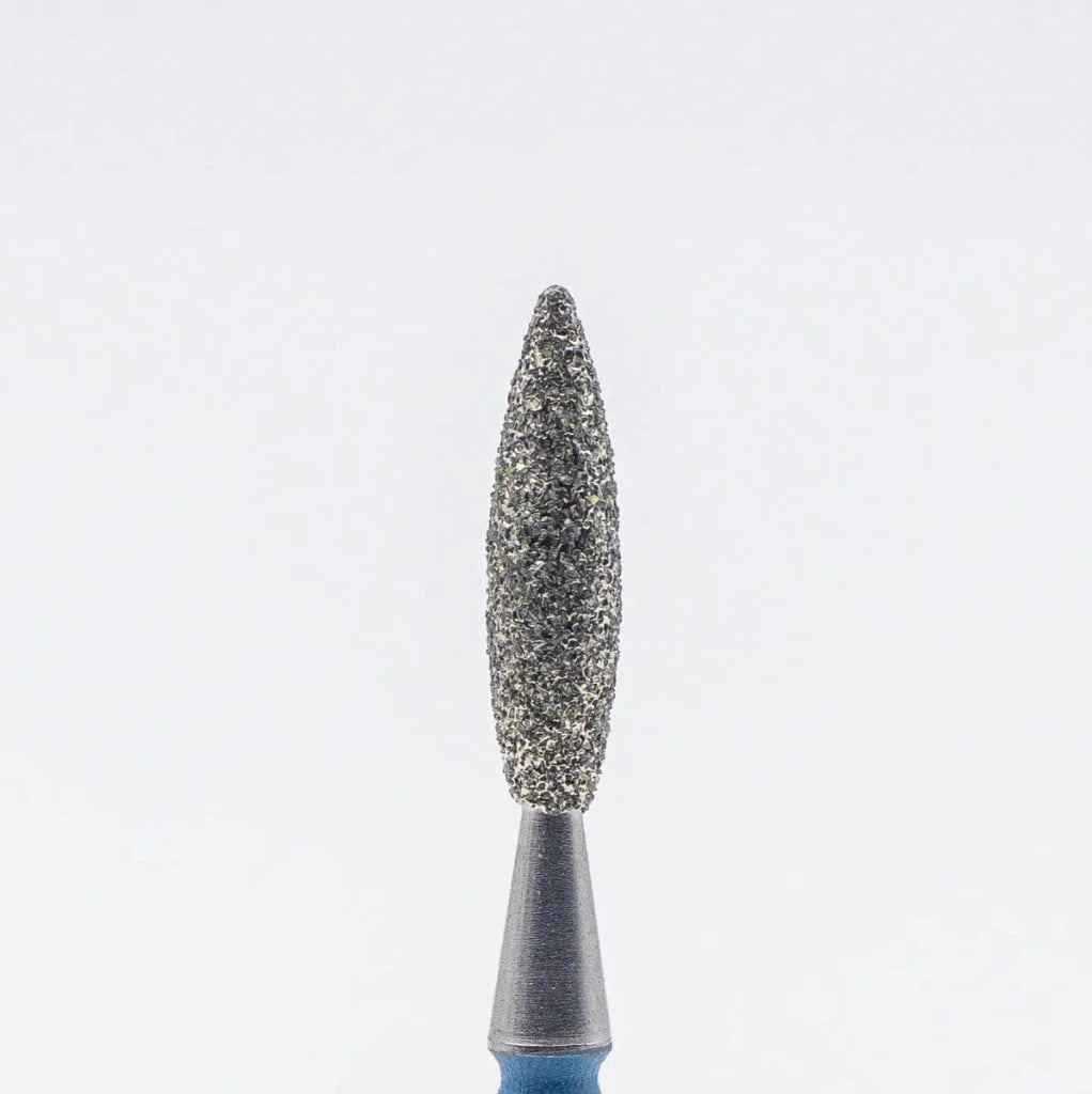 Diamond nail bit, Rounded Flame 2.5 - Medium (D - 126) - Level Up Beauty Supply