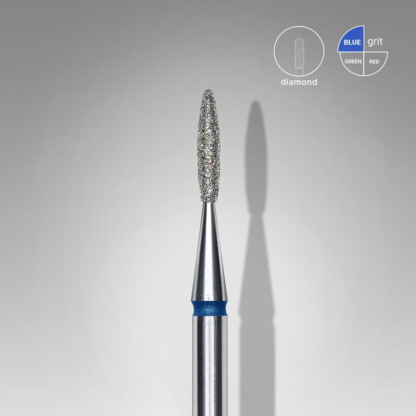 STALEKS Diamond nail bit, Rounded Tip Flame 1.6 Medium (FA10B016/8) - Level Up Beauty Supply