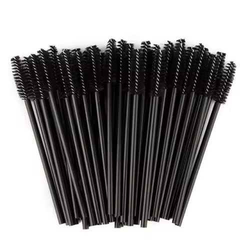 Disposable Mascara Wands – Black Lash & Brow Brushes (50 pcs)
