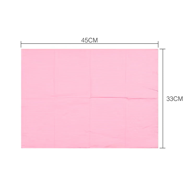 Disposable Waterproof Beauty Bibs - Pink, 20 pcs