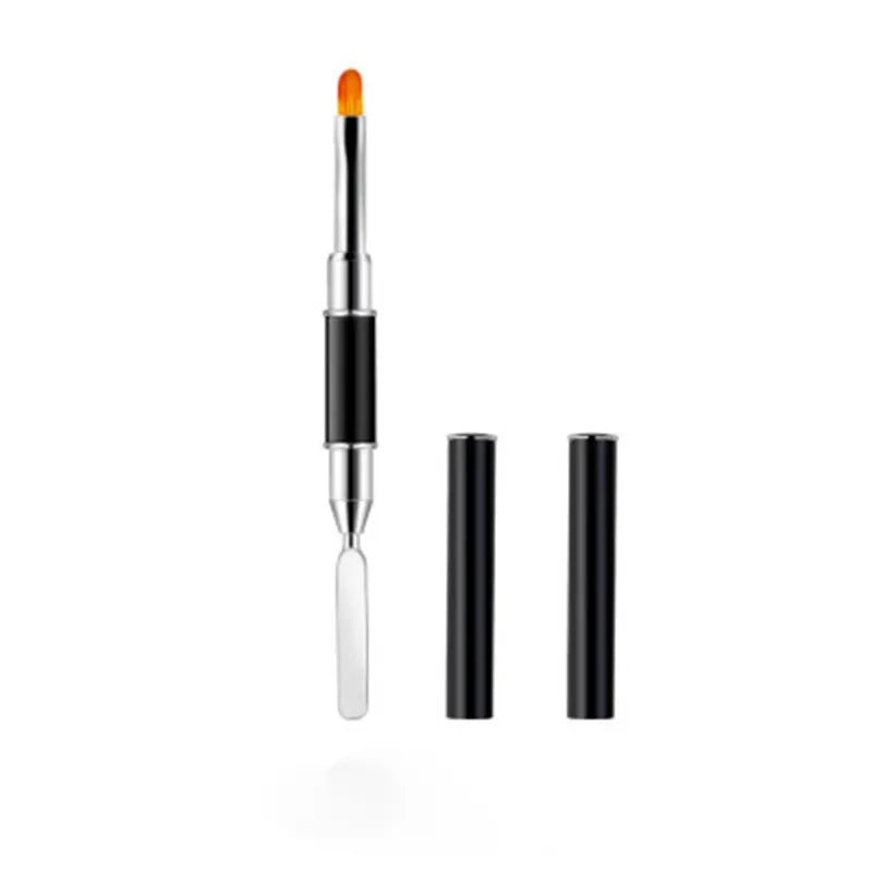 Double - sided Brush for polygel with Spatula - Level Up Beauty Supply