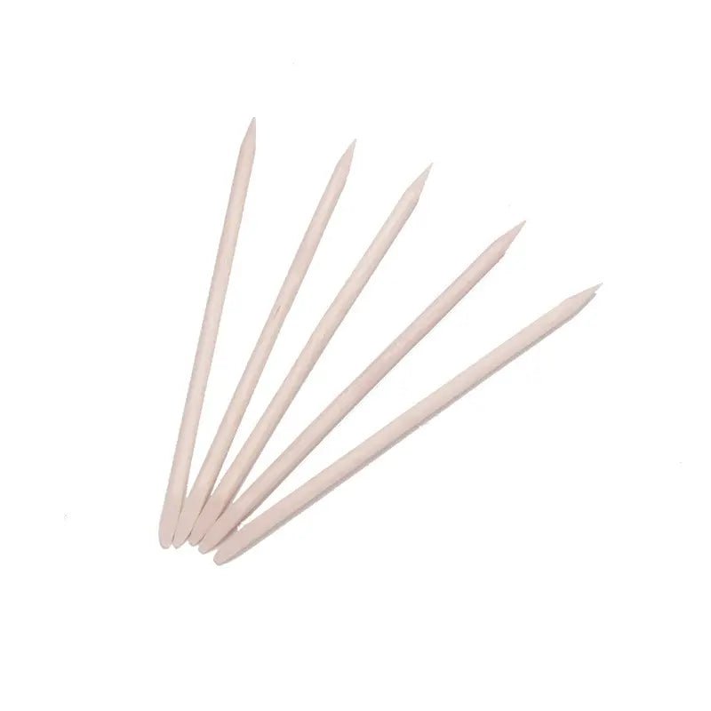 Double sided orange sticks 11cm, 100pcs - Level Up Beauty Supply