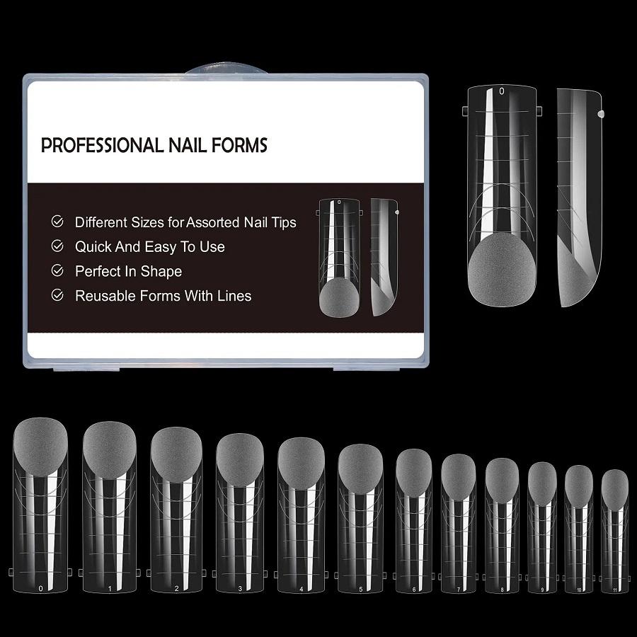 Dual Nail Forms Square, 108pcs - Level Up Beauty Supply