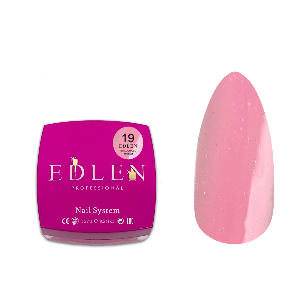 EDLEN Builder Gel Princess 19, 15 ml - Level Up Beauty Supply